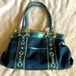 Kathy Van Zeeland Navy Bag